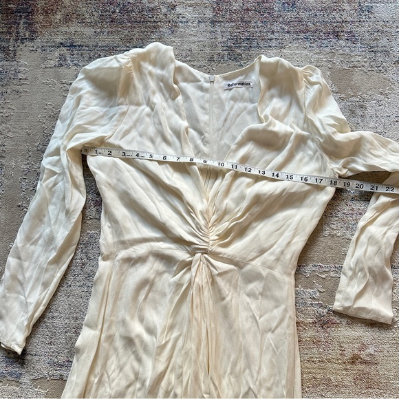 Reformation Gatsby ivory maxi dress size 8 - Picture 8 of 9